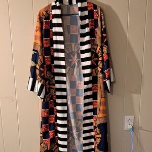 Colorful Patterned Women's Coat